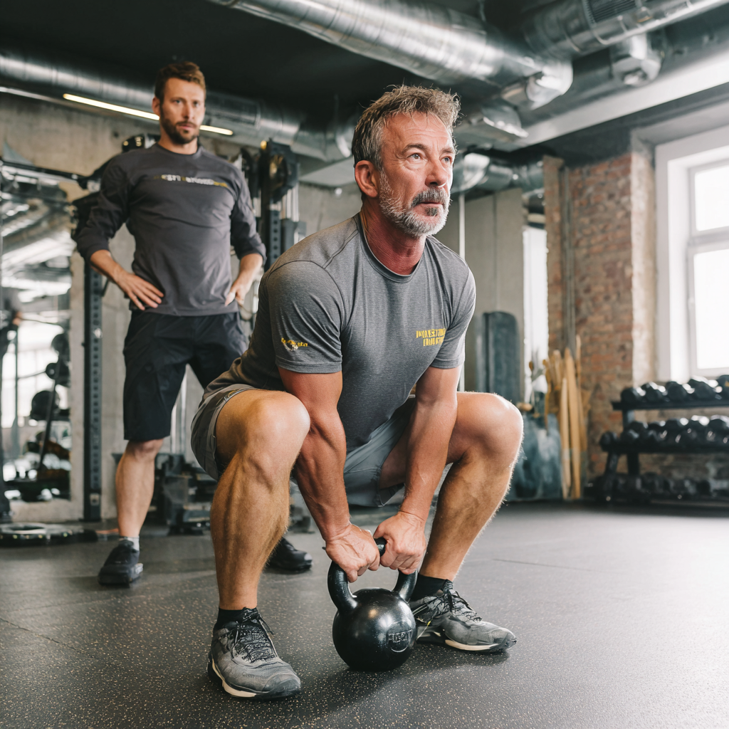 Aktive Menschen über 50 beim Training